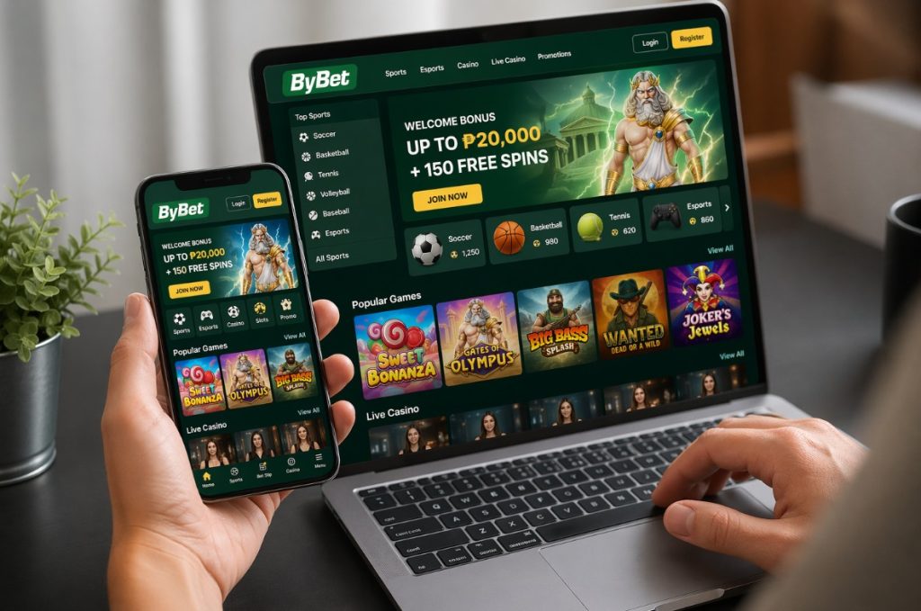 Online betting in a home office